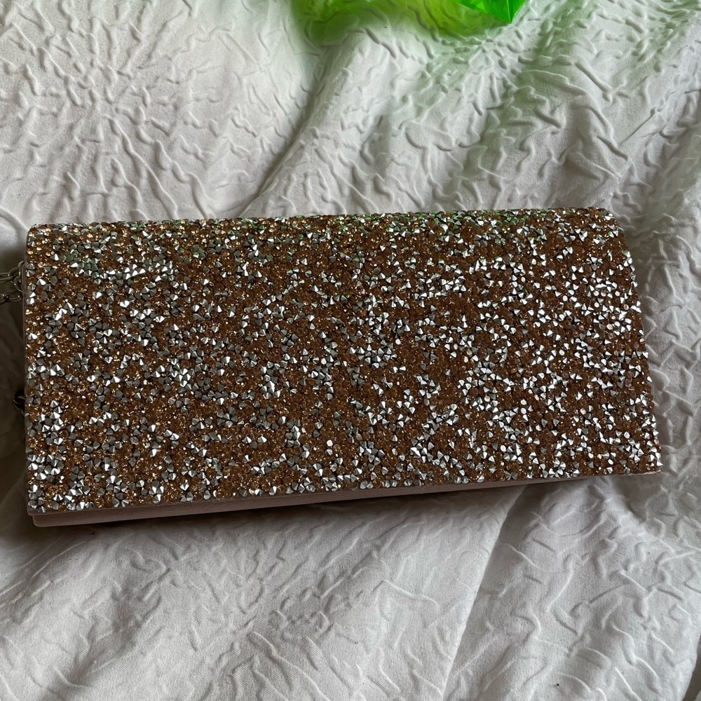 Rhinestone clutch evening bag